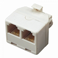  Двойник телефонный UTP, RJ-14 (6P4C) (штекер - 2 гнезда) REXANT 