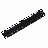  Панель коммутационная 10", 1U, 12 портов UTP, RJ-45, CAT 5e REXANT