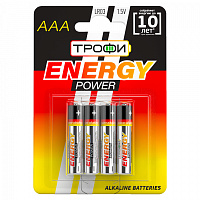  Батарейки Трофи LR03-4BL ENERGY POWER Alkaline (40/960/30720)