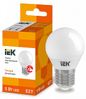  Лампа светодиодная G45 шар 5Вт 230В 3000К E27 IEK
