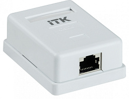  ITK Настенная информационная розетка RJ45 кат.6 FTP 1-порт