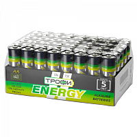  Батарейки Трофи LR6-40 bulk ENERGY Alkaline (40/720/17280)