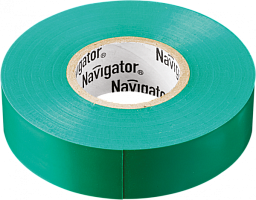  Изолента ПВХ 15мм (рул.10м) зел. NIT-B15-10/G Navigator 71232