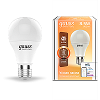  Лампа Gauss Smart Home A60 8,5W 806lm 2700К E27 диммируемая LED 1/10/40