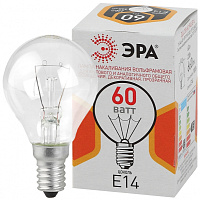 Лампочка ЭРА P45 60Вт Е14 / E14 230В шар прозрачный цветная упаковка