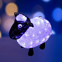  Акриловая светодиодная фигура Овца 30см, 56 светодиодов, IP65, 24В NEON-NIGHT