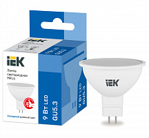  Лампа светодиодная MR16 софит 9Вт 230В 6500К GU5.3 IEK