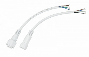 Соединительный кабель (5pin) герметичный (IP67) 5х0.5мм²  белый  REXANT