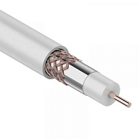  Кабель коаксиальный RG-6U, 75Ом, Cu/Al/Cu, 75%, 305м, INDOOR, белый REXANT
