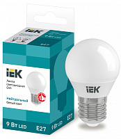  Лампа светодиодная G45 шар 9Вт 230В 4000К E27 IEK