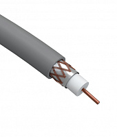  ЭРА Кабель коаксиальный RG-6U, 75 Ом, Cu/(оплётка Cu 64%), нг(А)HF, цвет серый, бухта 100 м (4/80)