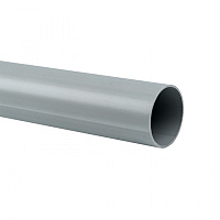  Труба гладкая ПВХ жесткая d50 мм (3 м) (21 м/уп) серая EKF-Plast