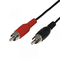  Шнур 2 RCA - 2 RCA, 10м, черный REXANT