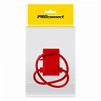  Держатель предохранителя, тип вилочный, красный, 1 шт., пакет БОПП PROconnect