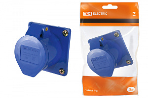  Розетка 413 скрытая 2Р+РЕ 16А 220В IP44 TDM