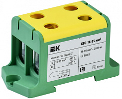  Клемма вводная силовая КВС 16-95мм2 2х-рядная PE IEK