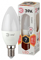 Лампочка светодиодная ЭРА STD LED B35-7W-827-E14 E14 / Е14 7Вт свеча теплый белый свет