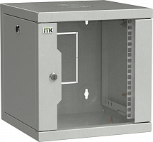  ITK LINEA WS Шкаф 10" 9U 320х310мм дверь обзорная со стеклом серый
