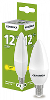  Лампа светодиодная C35 свеча 12Вт 230В 3000К E14 GENERICA