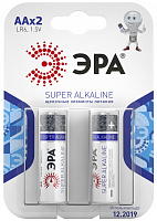  Батарейки ЭРА LR6-2BL SUPER Alkaline (40/320/15360)