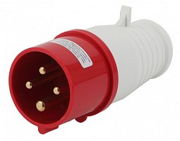  Вилка ЭРА V-16-3P-PE-IP44 переносная 014 3Р+РЕ 16А 380В IP44