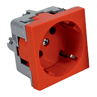  Розетка QUADRO красная 16 A, 250 V AC QS 45X45 (BB)