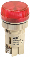  Лампа ENR-22 сигнальная d=22мм красный неон/240В цилиндр IEK
