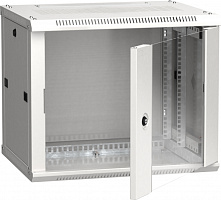  ITK Шкаф LINEA W 6U 600х450мм дверь стекло серый RAL7035