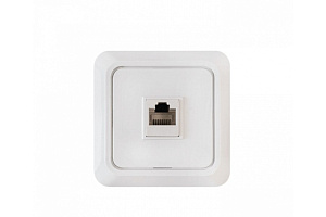  Розетка компьютерная  RJ-45 BOLLETO белая 7035 IN HOME