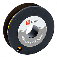  Маркер кабельный 4,0 мм2 "1" (500 шт.) (ЕС-2) EKF PROxima