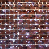  Гирлянда светодиодная Занавес 2х6м 768 LED БЕЛЫЙ прозрачный ПВХ IP65 постоянное свечение 230В нужен блок 303-500-1 NEON-NIGHT