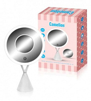  Camelion M282-DL  C01 бел.(Зеркало C LED подсветк.,1x/ Cъёмн.5x- увелич.,дневн.свет,5Вт,4*LR03 /USB)