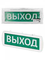  Оповещатель охранно-пожарный световой Топаз-220-РИП-ОП "Выход" 220 В, 10ч, IP52 TDM