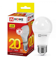  Лампа светодиодная LED-A60-VC 20Вт 230В Е27 3000К 1900Лм IN HOME