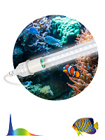  Фитолампа для растений светодиодная ЭРА FITO-15W-Ra90-Т8-AQUA для аквариума, 15 Вт, полный спектр