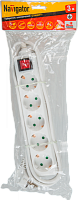  Удлинитель 5х5м с заземл. 10А IP20 71 558 NPE-S-05-500-ESC-3х0.75 3х0.75 с выкл. Navigator 71558