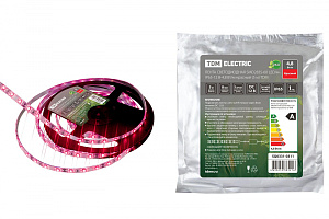  Лента светодиодная SMD2835-60 LED/м-IP65-12 В-4,8 Вт/м-красный (5 м) TDM