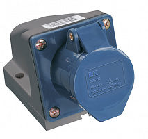  Розетка стационарная ССИ-123 2P+PE 32А 200-250В IP44 IEK