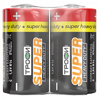  Батарейки Трофи R14-2S SUPER HEAVY DUTY Zinc (24/600/9600)