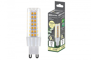  Лампа светодиодная G9-9 Вт-230 В-3000 К, SMD, 21,5x70,5 мм TDM