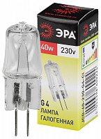  Лампочка галогенная ЭРА G4-JCD-40W-230V-CL G4 40Вт капсула теплый белый свет