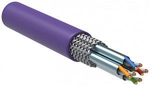  ITK Витая пара S/FTP кат.7 4х2х23AWG solid LSZH нг(А)-HF фиолетовый (305м)