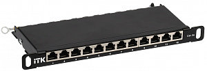  ITK 0,5U патч-панель кат.5E STP 12 портов 10" (Dual IDC)
