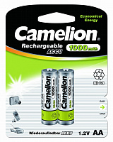 Camelion AA-1000mAh Ni-Cd BL-2 (NC-AA1000BP2, аккумулятор,1.2В)
