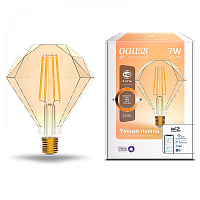  Лампа Gauss Smart Home Filament Diamond 7W 740lm 2500К E27 диммируемая LED 1/40