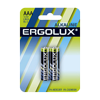  Ergolux Alkaline LR03 BL-2 (LR03 BL-2, мизинчиковая батарейка ААА 1.5В)
