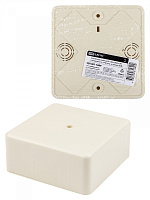  Коробка распаячная КР 100х100х44 ОП, сл. кость, IP40, инд. штрихкод TDM