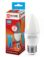  Лампа светодиодная LED-СВЕЧА-VC 11Вт 230В Е27 4000К 1050Лм IN HOME