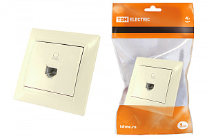  Розетка компьютерная RJ45  сл. кость "Лама" TDM