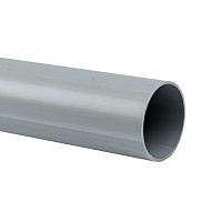  Труба гладкая ПВХ жесткая d63 мм (3 м) (21 м/уп) серая EKF-Plast
